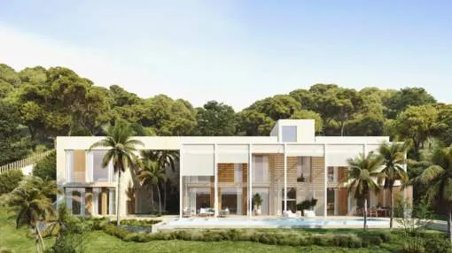 Plot with project for luxury villa in Camp de Mar