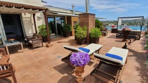 Charming penthouse with panoramic sea views in Santa Ponsa