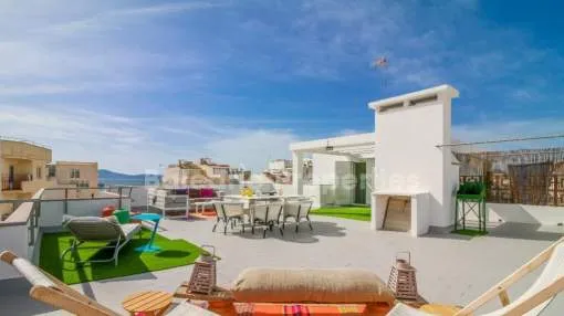 Outstanding corner penthouse for sale in Puerto Pollensa, Mallorca