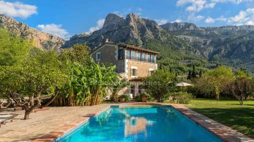 Wonderful renovated finca for sale in the mountain setting of Sóller, Mallorca