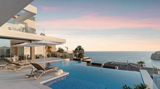 Elegant designer-villa with fantastic sea views in Cala Llamp
