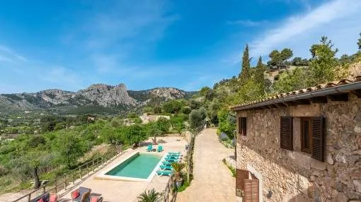 Charming finca with views over the valley in Bunyola