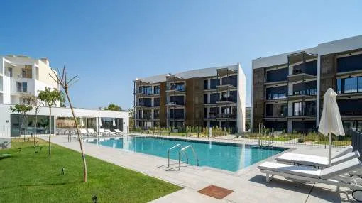 Apartment with gym and communal pool, just a few steps from the beach in Palmanova
