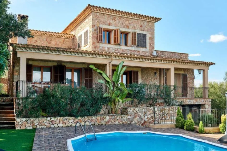 Fantastic Mediterranean style villa  in Santa Eugeniawith swimming pool