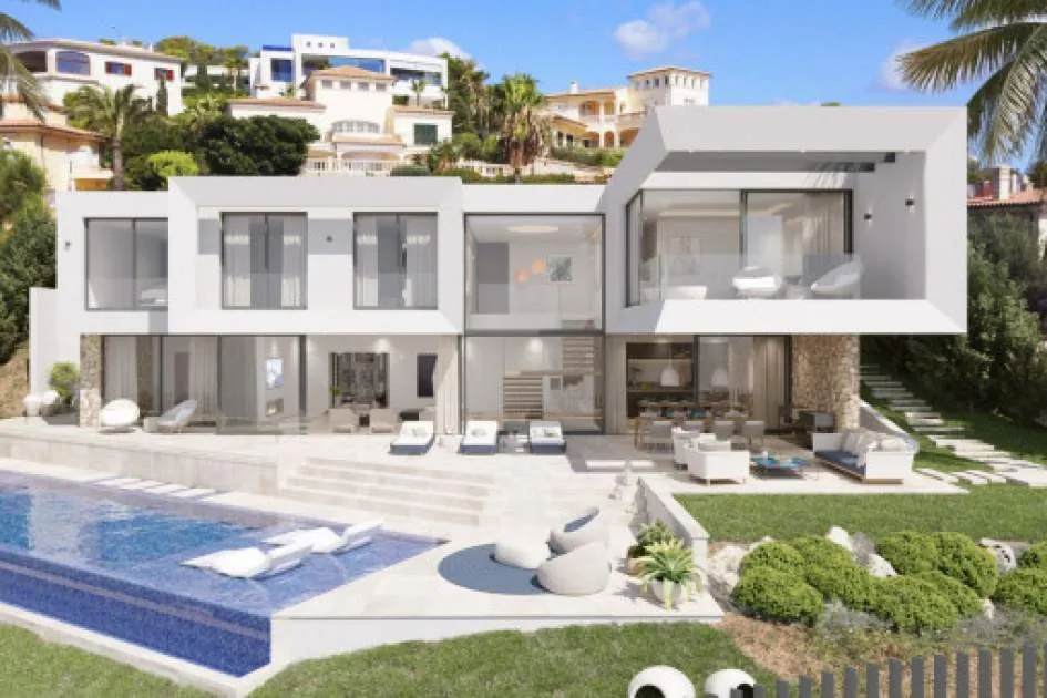 Ultra-modern newly-constructed villa-project with breathtaking sea views and infinity pool in Santa Ponsa