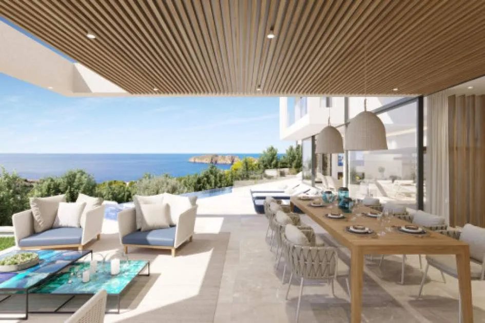 Ultra-modern newly-constructed villa-project with breathtaking sea views and infinity pool in Santa Ponsa