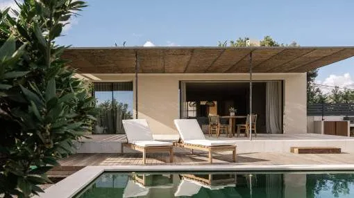 Luxury newly-built house with pool and panorama roof terrace in Establiments