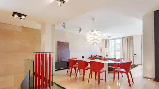 Spectacular, light-flooded designer duplex-apartment in the most exclusive area of Palma