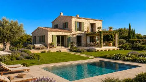 Beautiful new build finca in shell construction near Ses Salines