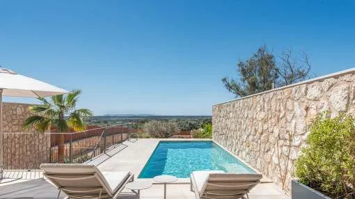 Exclusive designer newly built townhouse with unobstructed sea views to Cabrera ready to move into in Ses Salines