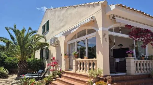 Charming Semi-Detached Corner House with Guest Apartment and Mediterranean Garden in Cala Murada