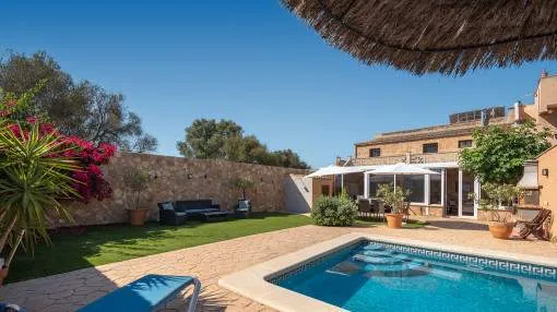 Mediterranean Townhouse in a Prime Location in Santanyí with Pool, Garden & ETV Licence