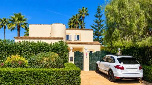 Beautiful villa with a pool and garden in Sa Coma