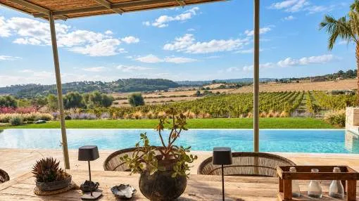 Exclusive Natural Stone Finca with Private Vineyard in Montuïri, Mallorca