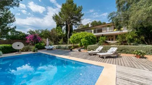 Spacious villa with fantastic garden and walking distance to Cala del Mago in Sol de Mallorca