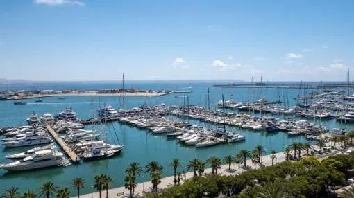 Spacious penthouse in Palma with views over the marina