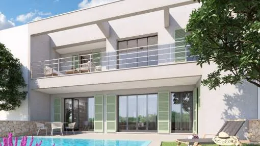 Spectacular townhouse under construction located in the beautiful village of Es Llombards