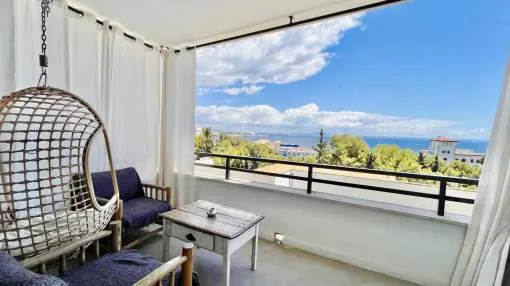 Short term rental - Impressive flat with magnificent sea views in Illetas