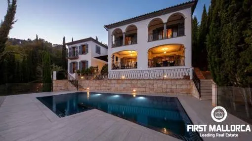 Mediterranean Villa in the exclusive Anchorage Hills of Bendinat with wonderful views