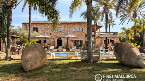 Mediterranean Dream Finca in Prime Location of Santanyí – Green Oasis with Guest House, Pool and Olive Grove