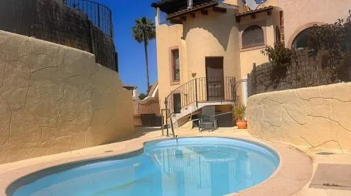 Mediterranean house with private pool in Camp de Mar, walking distance to the beach