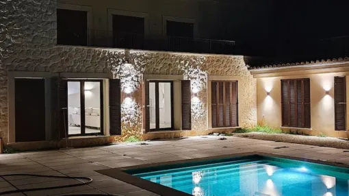 Newly built finca in an idyllic location in Algaida for rent