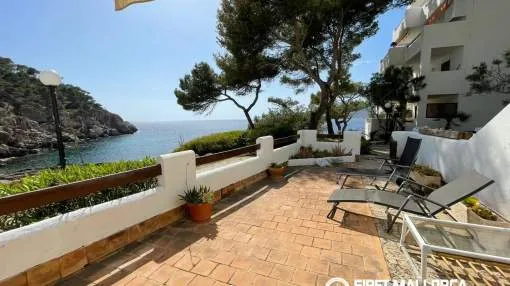Newly Renovated Frontline Apartment in Sant Elm with Private Garden & Direct Sea Access