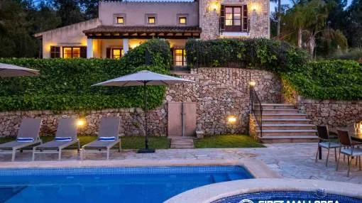 Exclusive property with a tourism license near Manacor, overlooking the Tramuntana Mountains