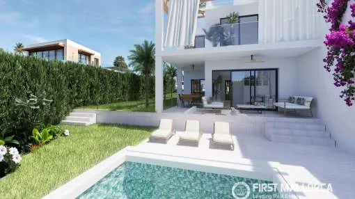 Newly built semi-detached Villa by the Marina of Cala d'Or for sale