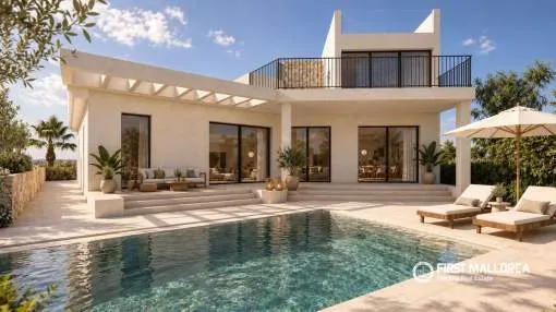 Contemporary villa with private pool in Santa Ponsa.