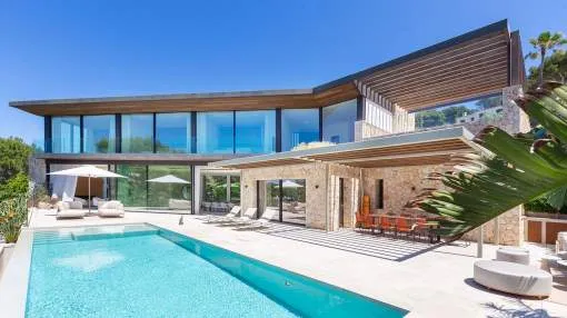 Unique architect-designed villa with sea access and maximum living comfort