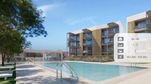New development of exclusive apartments close to the beach