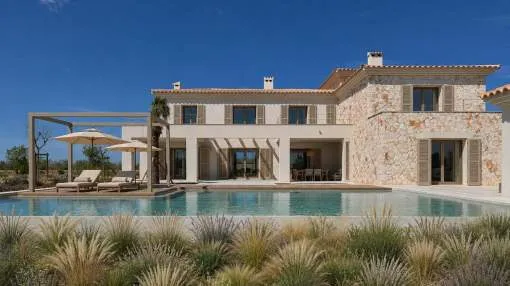 High-quality newly built finca with magnificent views between  and Ses Salines