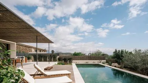 Modern luxury villa in residential area