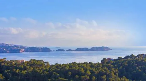 1,342 m² building plot with approved project and stunning views