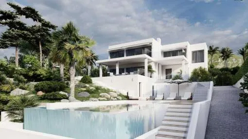Mediterranean villa with sea view for renovation