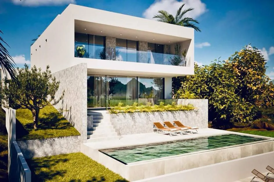 High-end design villa close to the beach and harbour