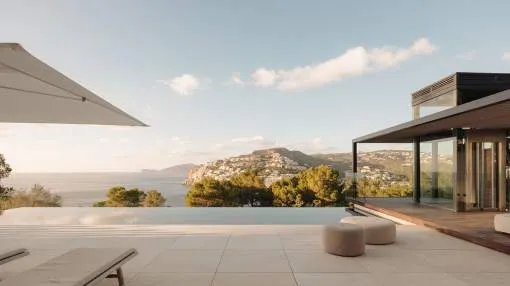 Modern luxury villa with stunning sea and panoramic views Modern luxury villa with stunning sea and panoramic views
