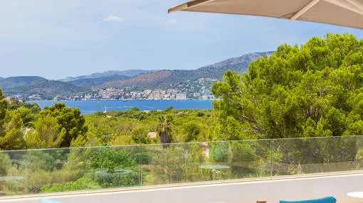 Modern sea view villa with separate guest area