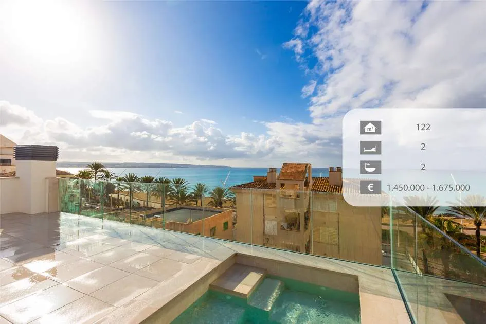 Exclusive duplex penthouses in a small complex near the beach Exclusive duplex penthouses in a small complex near the beach
