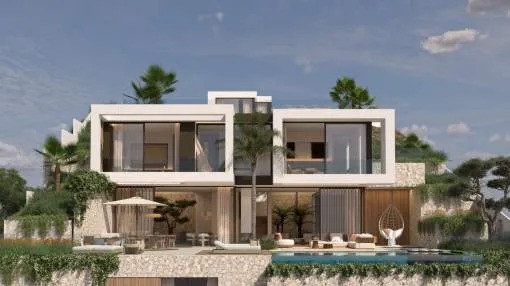 Cala Llamp – Top plot with granted building permit and sea and panoramic views