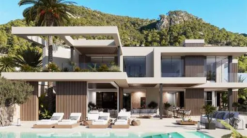 Cala Llamp: 1,022 m² plot with “Vue du ciel” construction project