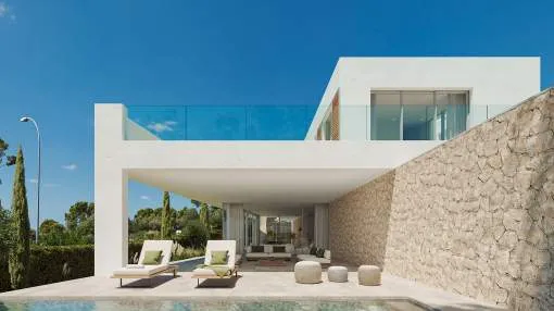 New build villa with exclusive elegant interior in top location