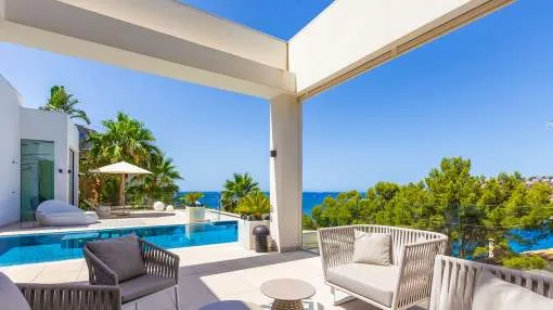 Cala Llamp: New constructed villa with fantastic sea view